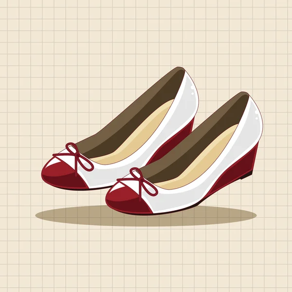 Zapatos de tacón alto estilo tema elementos — Archivo Imágenes Vectoriales