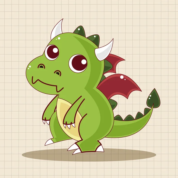 Dragon theme elements — Stock Vector