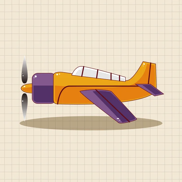 Transportation airplane theme elements — Stock Vector