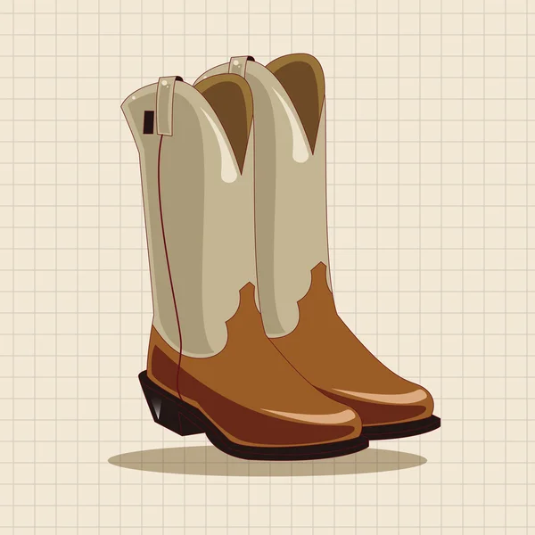Παπούτσια μποτών στυλ θέμα στοιχεία — Διανυσματικό Αρχείο