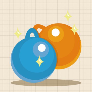 Noel tema öğeleri asılı