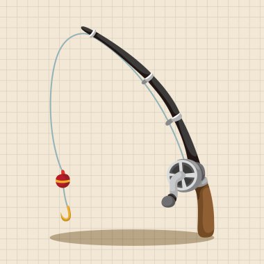 Balıkçılık çubuklar Tema öğeleri