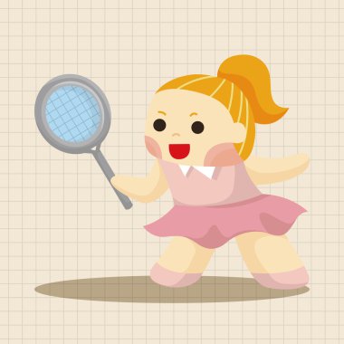 Tenis oyuncu Tema öğeleri