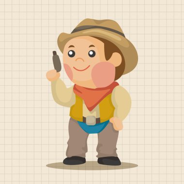 kovboy Tema öğeleri