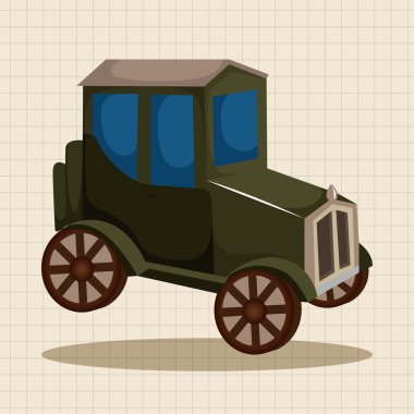 ulaşım araba tema öğeleri