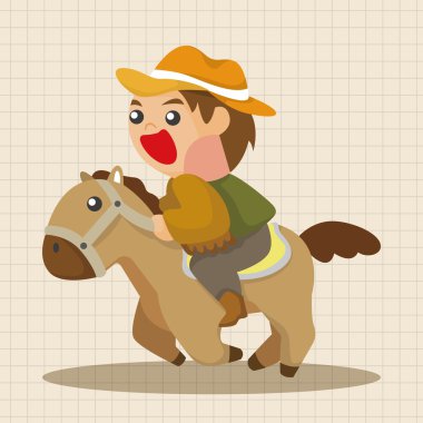 kovboy Tema öğeleri