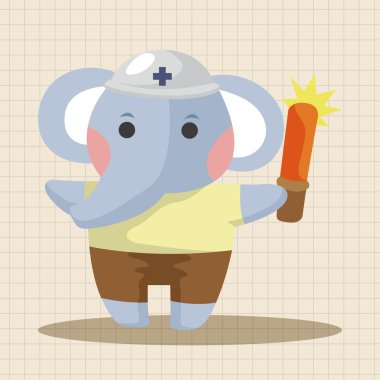 hayvan fil alt çizgi film Tema öğeleri