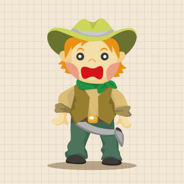 kovboy Tema öğeleri