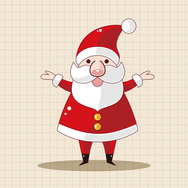 Santa claus thema-elementen — Stockvector