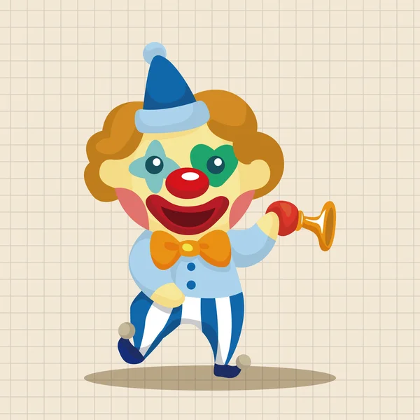 Éléments de thème clowns — Image vectorielle