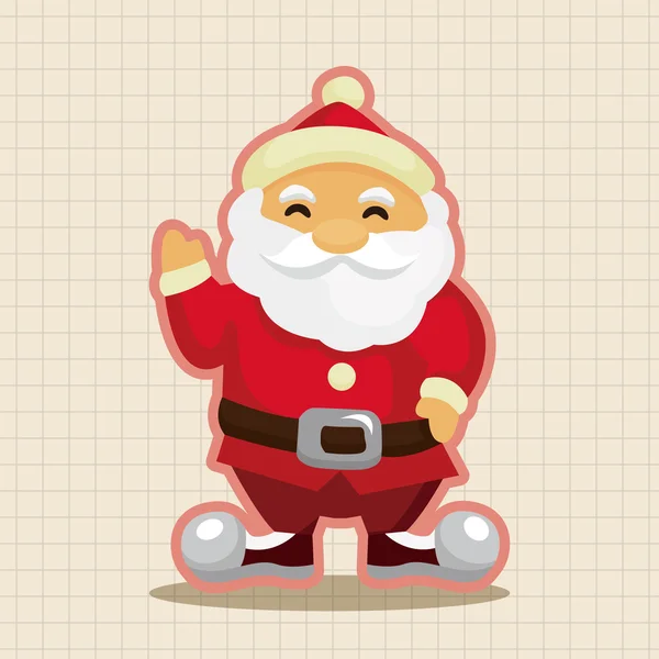 Santa claus éléments de thème — Image vectorielle