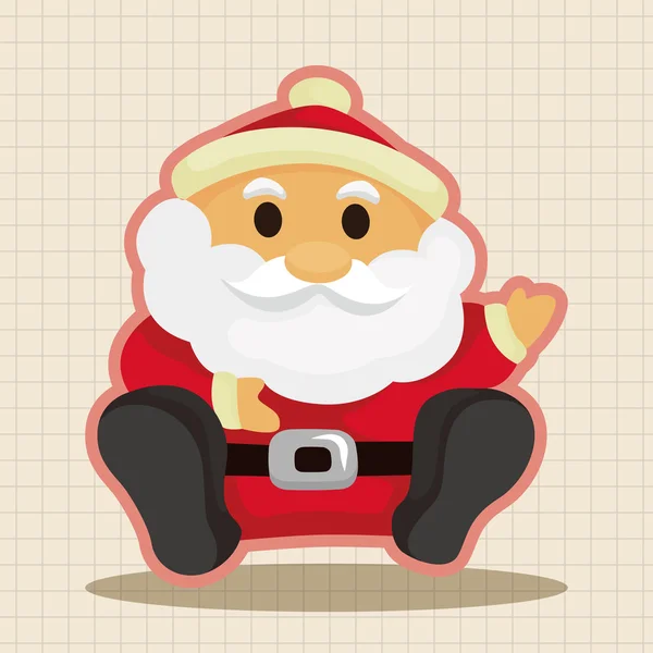 Santa claus éléments de thème — Image vectorielle