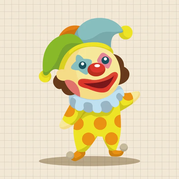 Clowner temaelement — Stock vektor