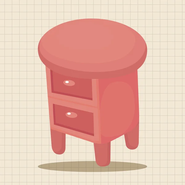 Элементы шкафа мебели — стоковый вектор