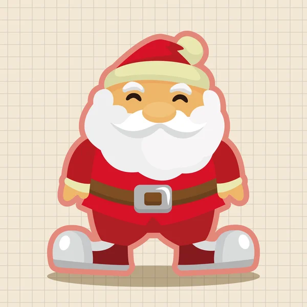 Santa claus éléments de thème — Image vectorielle