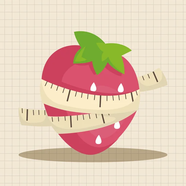 Légumes et fruits éléments thématiques — Image vectorielle