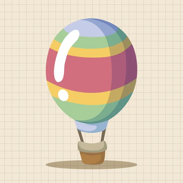 Style montgolfière éléments de thème — Image vectorielle