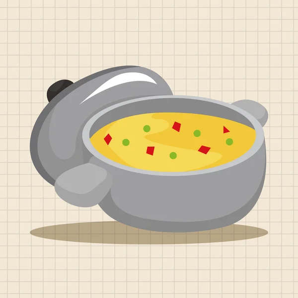 Corn chowder zupa tematu elementów — Wektor stockowy