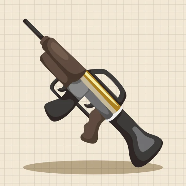 Weapon gun theme elements — Stock Vector