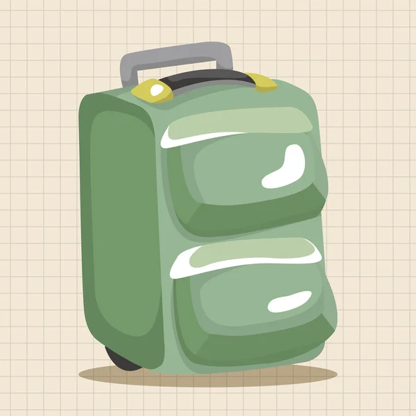 Seyahat çantası Tema öğeleri — Stok Vektör