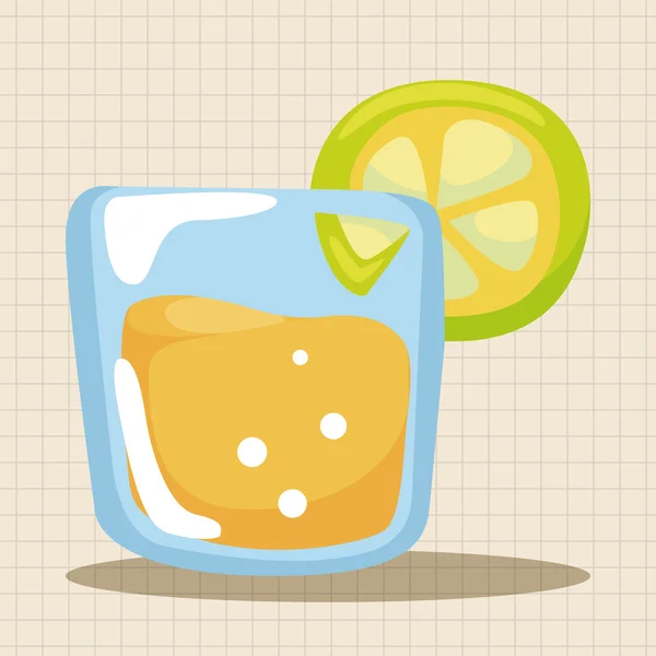 果汁饮料主题元素 — 图库矢量图片