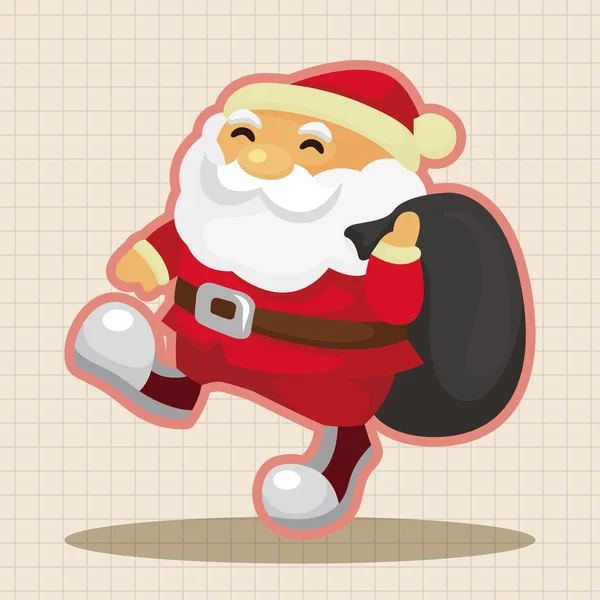 Santa claus éléments de thème — Image vectorielle