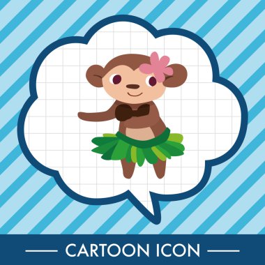 hayvan maymun çizgi film Tema öğeleri simge öğesi