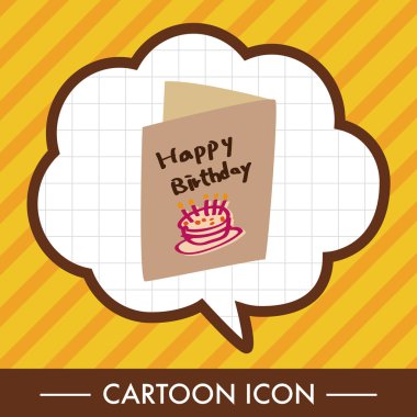 doğum günü kartı Tema öğeleri vektör, eps simgesi öğesi