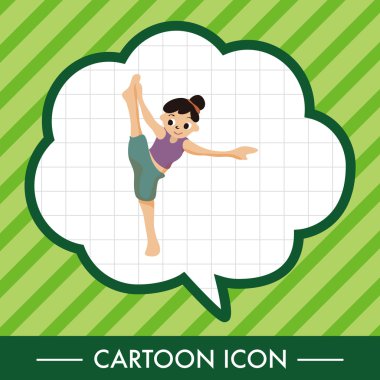 dansçı Tema öğeleri simge öğesi