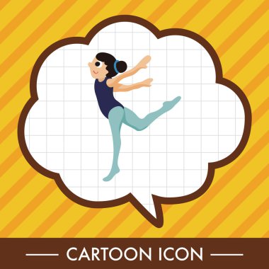 dansçı Tema öğeleri simge öğesi