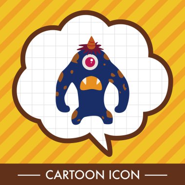 canavar çizgi film Tema öğeleri vecotr, eps simgesi öğesi