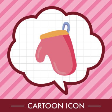 mutfak fırın eldiveni Tema öğeleri vektör, eps simgesi öğesi