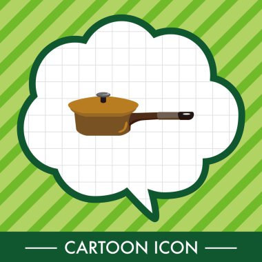 Mutfak eşyaları pan Tema öğeleri vektör, eps simgesi öğesi