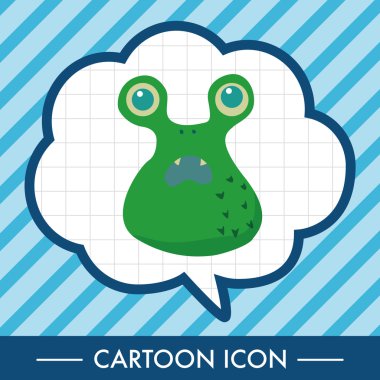 canavar çizgi film Tema öğeleri vecotr, eps simgesi öğesi