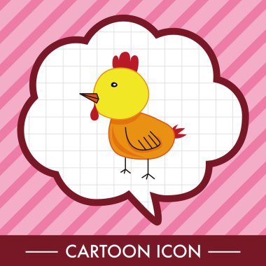 hayvan tavuk çizgi film Tema öğeleri simge öğesi