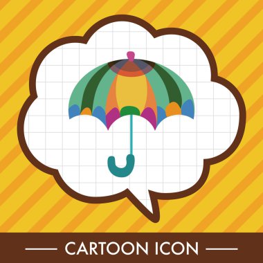 Şemsiye Tema elemets vektör, eps simgesi öğesi