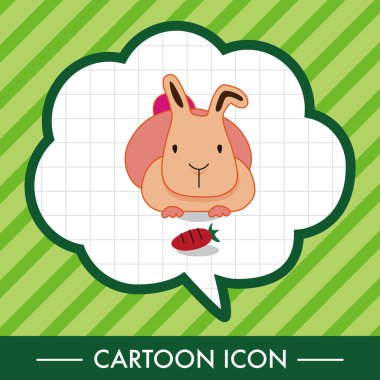 hayvan tavşan çizgi film Tema öğeleri simge öğesi