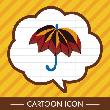 Şemsiye Tema elemets vektör, eps simgesi öğesi