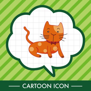 hayvan kedi çizgi film Tema öğeleri simge öğesi