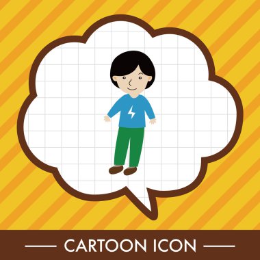 Aile çocuk karakter Tema öğeleri simge öğesi