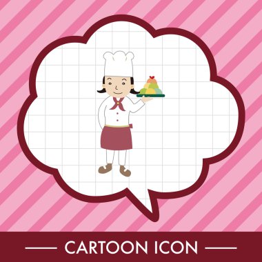 Şef Tema öğeleri vektör, eps simgesi öğesi