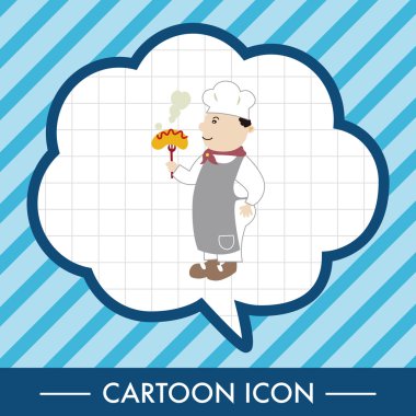 Şef Tema öğeleri vektör, eps simgesi öğesi