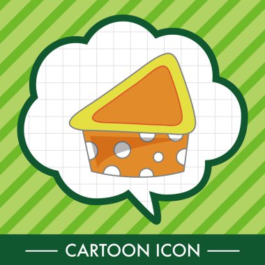 Dekorasyon kek Tema öğeleri vektör, eps10 simgesi öğesi