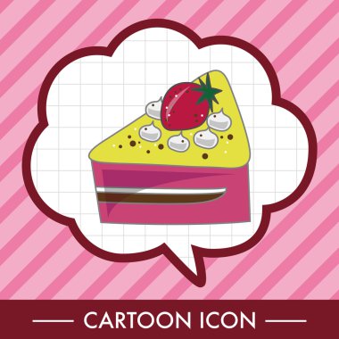 Dekorasyon kek Tema öğeleri vektör, eps10 simgesi öğesi