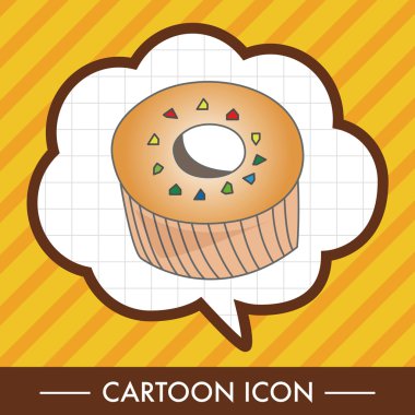 Dekorasyon kek Tema öğeleri vektör, eps10 simgesi öğesi