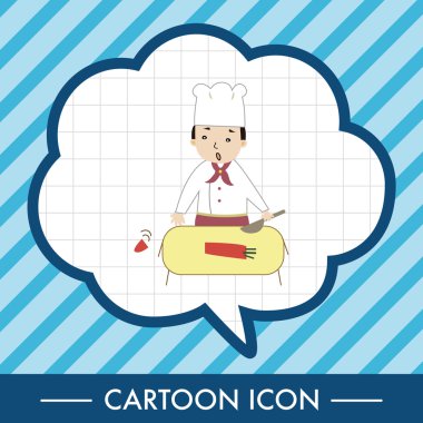 Şef Tema öğeleri vektör, eps simgesi öğesi