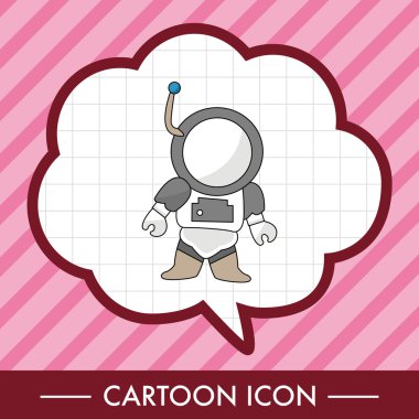 Uzay astronot Tema öğeleri simge öğesi