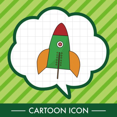 Uzay gemisi Tema öğeleri simge öğesi