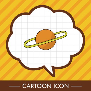 Uzay planet Tema öğeleri simge öğesi