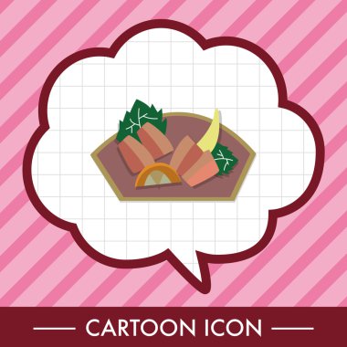 Japon yemekleri sashimi Tema öğeleri simge öğesi